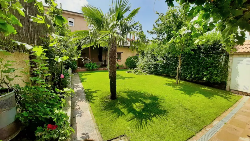 jardín privado de la casa rural