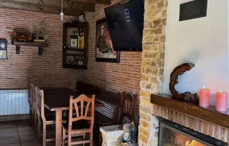 sala común con chimenea